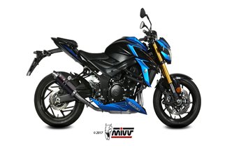 Silencieux Echappement Mivv Gp Noir Noir Inox Suzuki Gsx-S 750 2017 - 2020