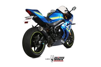 Silencieux Echappement Mivv Gp Pro Noir Noir Inox Suzuki Gsx-R 1000 2017 - 2020