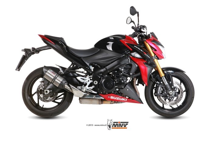 Schalldämpfer Escape Mivv Suono Edelstahl Suzuki Gsx-S 1000 F 2015 - 2020