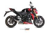 Silencieux Echappement Mivv Suono Noir Noir Inox Suzuki Gsx-S 1000 F 2015 - 2020