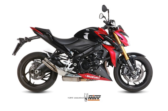 Schalldämpfer Escape Mivv Double Gun Titanium Suzuki Gsx-S 1000 F 2015 - 2020