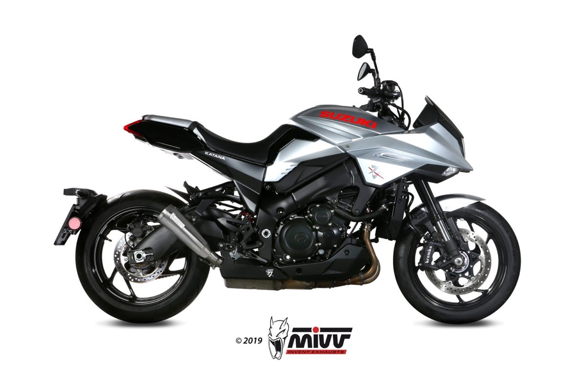 Silencieux Echappement Mivv Ghibli S Inox Suzuki Katana 2019 - 2022