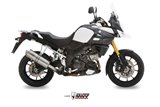 Silencieux Echappement Mivv Oval Inox Suzuki Dl V-Strom 1000 Xt 2014 - 2020