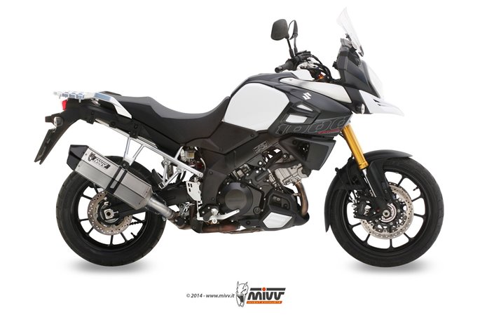 Terminale Scarico Mivv Speed Edge Inox Suzuki Dl V-Strom 1000 Xt 2014 - 2020