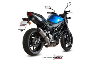 Terminale Scarico Mivv Oval Titanio Con Coppa Carbonio Suzuki Sv 650 X 2016 - 2022