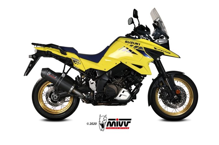 Terminale Scarico Mivv Oval Carbonio Con Coppa Carbonio Suzuki Dl V-Strom 1050 Xt 2020- 2022