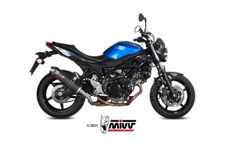 Terminale Scarico Mivv Oval Carbonio Con Coppa Carbonio Suzuki Sv 650 X 2016 - 2022