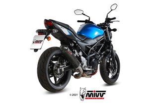 Terminale Scarico Mivv Oval Carbonio Con Coppa Carbonio Suzuki Sv 650 X 2016 - 2022