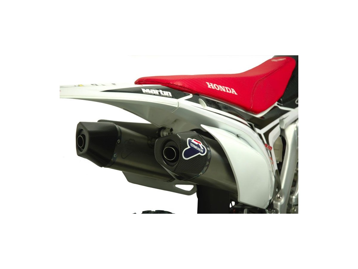 SCARICO COPPIA TERMINALI SLIP ON RELEVANCE C TERMIGNONI H129094IV HONDA CRF 250 R 2015-2016 NON OMOLOGATO INOX