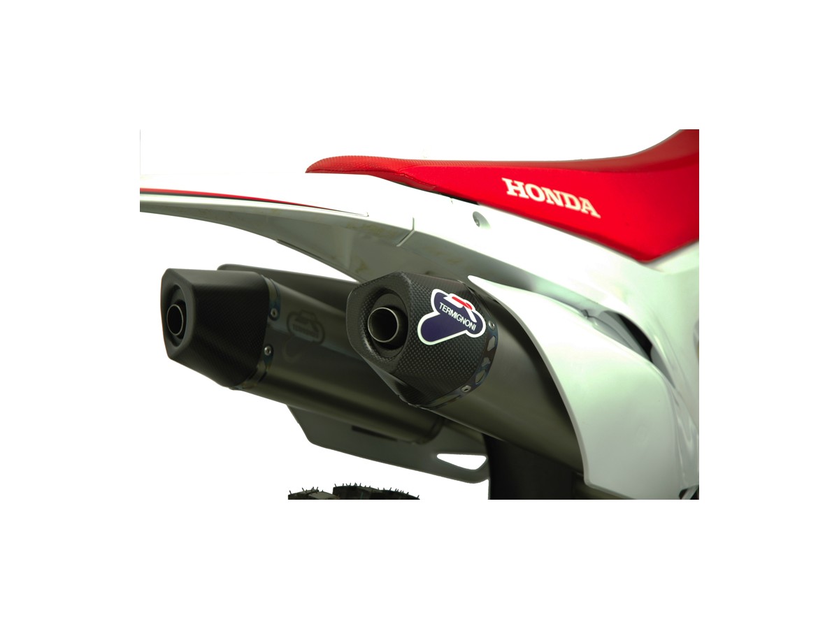 SCARICHI TERMINALI SLIP ON RELEVANCE C TERMIGNONI H128094IV HONDA CRF 450 R 2015-2016 NON OMOLOGATO ACCIAIO INOX