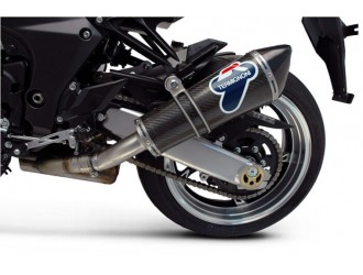 SCARICHI TERMINALI SLIP ON CONICAL TERMIGNONI K066080CC KAWASAKI Z 1000 2010-2014 OMOLOGATO CARBONIO INOX