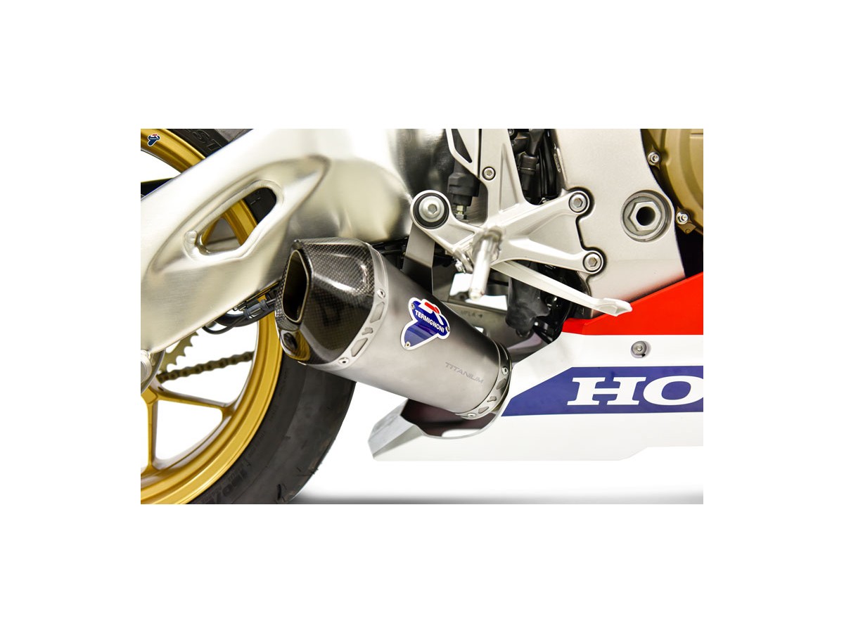 SCARICO COMPLETO SLIP ON CONICAL TERMIGNONI H162094SO01 HONDA CBR 1000 2017-2019 NON OMOLOGATO TITANIO INOX