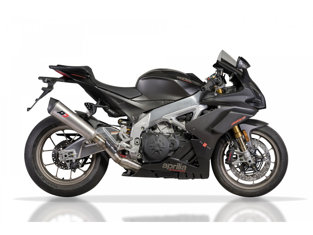 Silencieux d'échappement semi-complet en titane Tr-Cone homologué Aprilia RSV4 1000-1100 2018-2020 QD EXHAUST