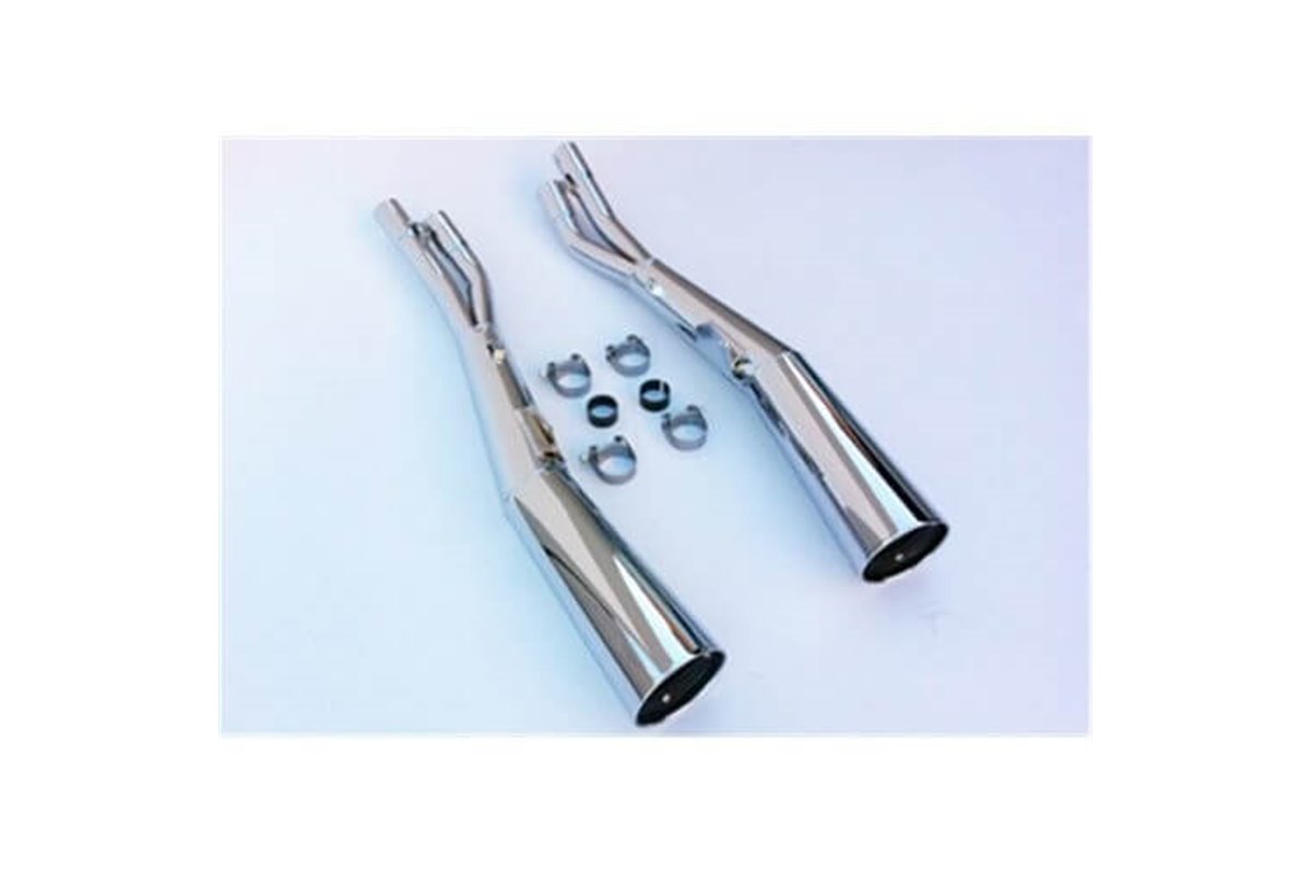 SILENCERS EXHAUST MARVING CHROME SUZUKI GSX 750 E GS75X-E 1979 1982