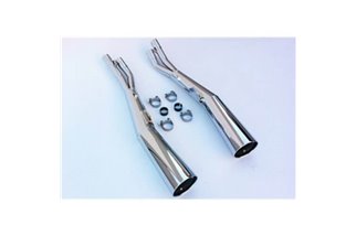 SILENCERS EXHAUST MARVING CHROME SUZUKI GSX 750 E GS75X-E 1979 1982