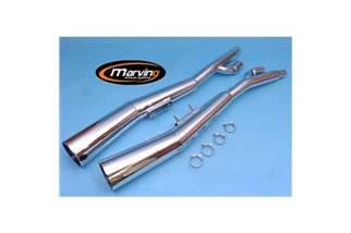 SILENCERS EXHAUST CHROME MARVING SUZUKI GSX 750 ES / EF GR72A 1983-88