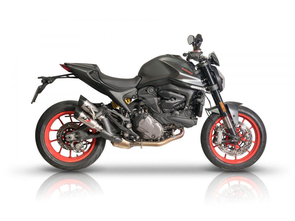 Paar Twin Gunshot Auspuffschalldämpfer Ducati Monster 937 QD EXHAUST