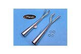 EXHAUST SILENCERS APPROVED CHROME SUZUKI GSX 750 L CUSTOM 1980-82