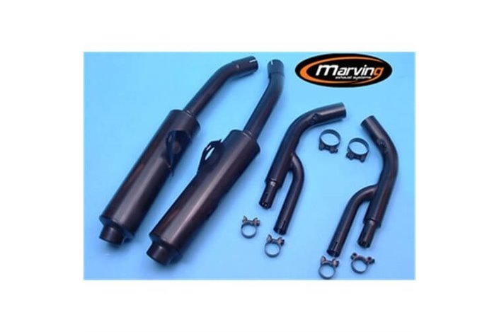 SILENCERS EXHAUST BLACK APPROVED MARVING SUZUKI GSX-R 750 1988-89