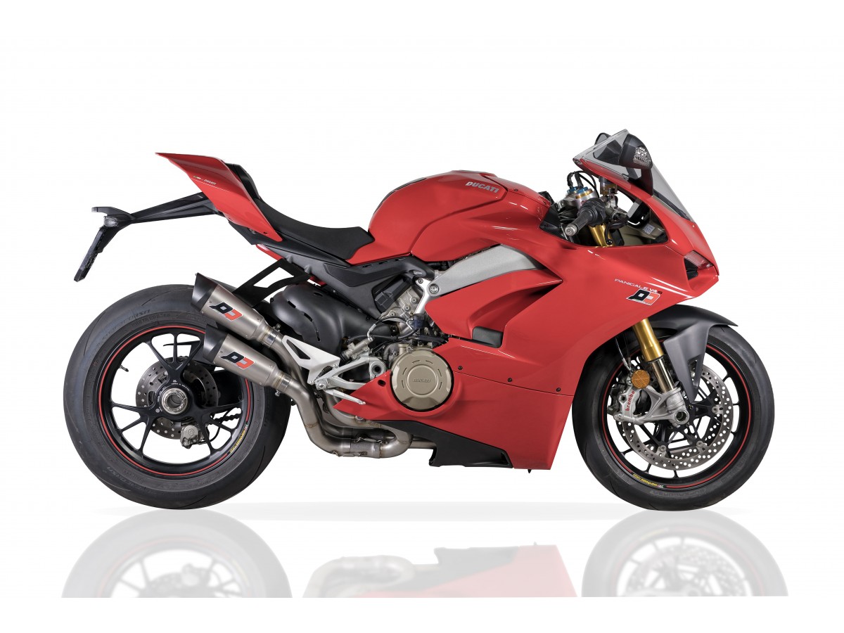 Halbvollsystem Twin Gunshot Ducati Panigale V4 QD EXHAUST Endauspuffanlage