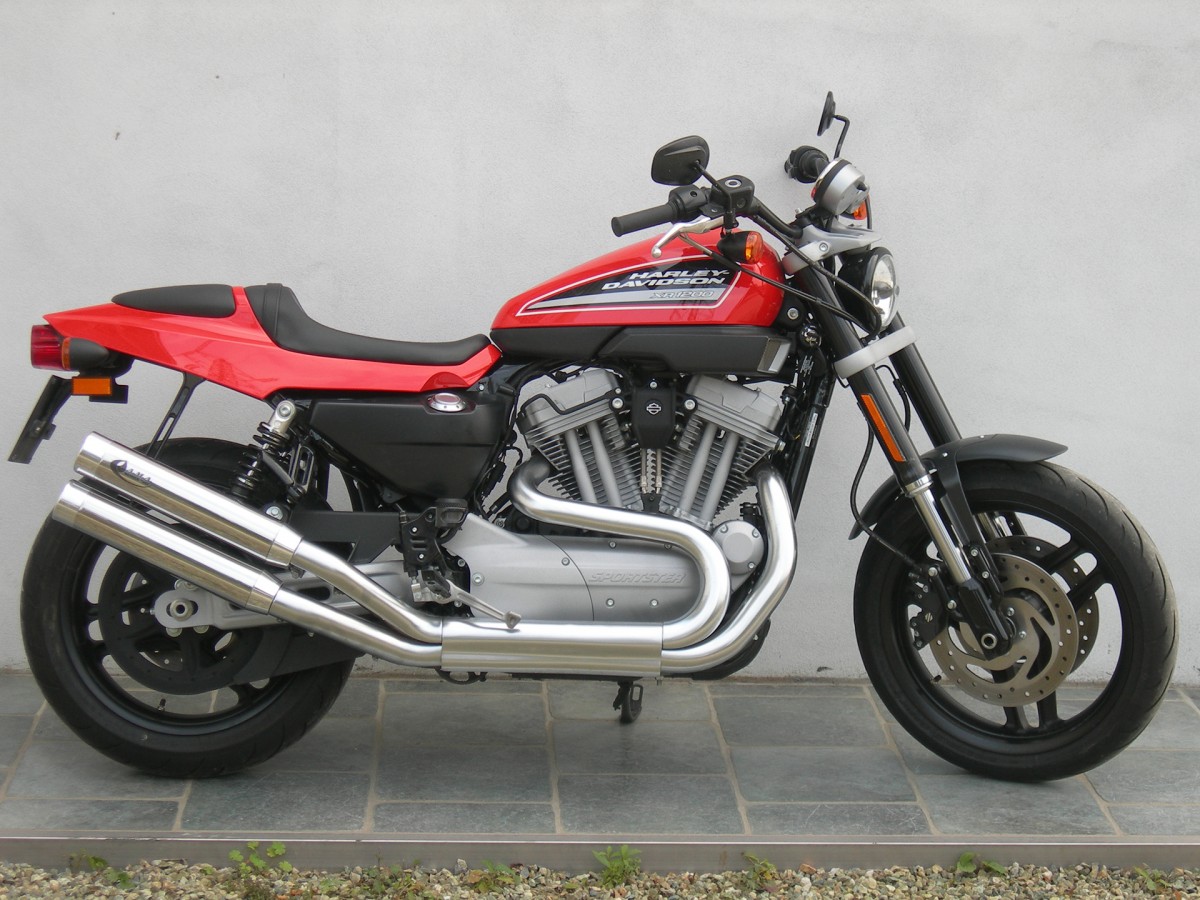 Paar verchromte Auspuffschalldämpfer Harley Davidson XR1200 QD EXHAUST