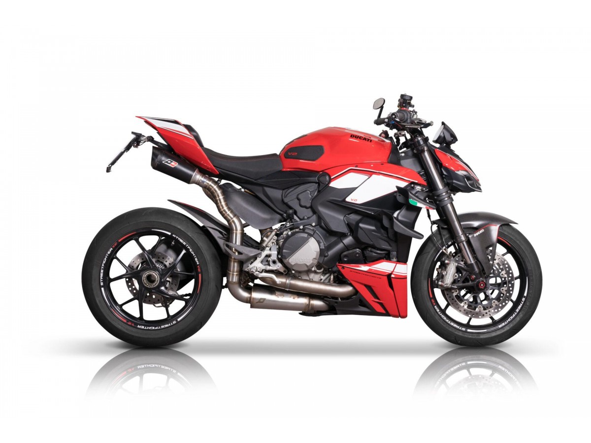 Système d'échappement terminal semi-complet Ducati Streetfighter V2 QD EXHAUST