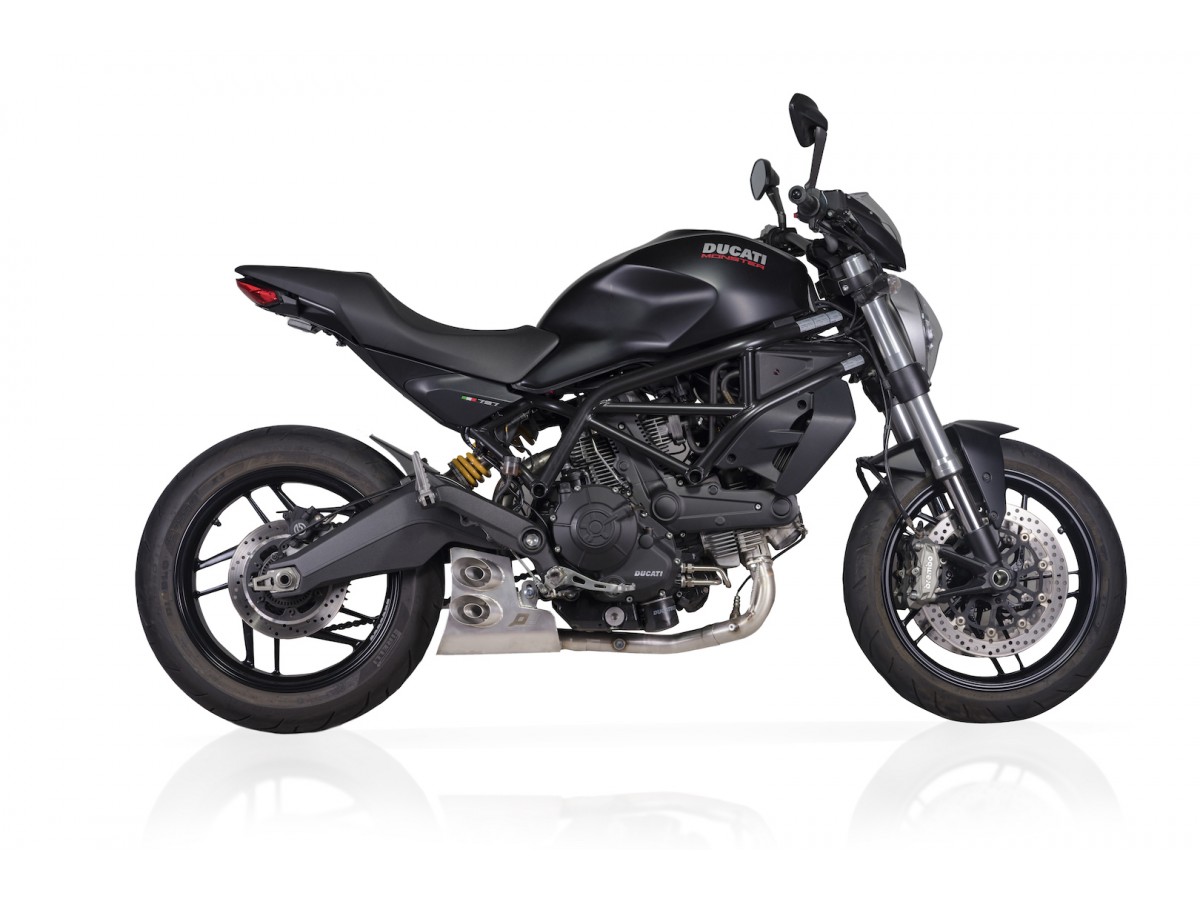 Système d'échappement complet sous moteur Ex-Box Evo2 Ducati Monster 797 QD EXHAUST