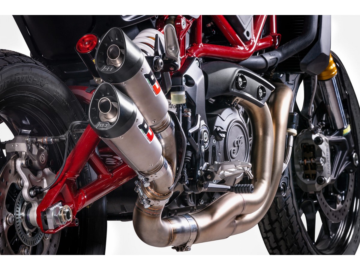 Twin Exhaust System Gunshot Euro 4 INDIAN FTR 1200 QD EXHAUST