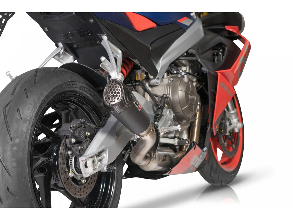 Impianto di Scarico Terminale Completo Titanio Gunshot Dark Aprilia Matter RS660 e Tuono 660 QD EXHAUST