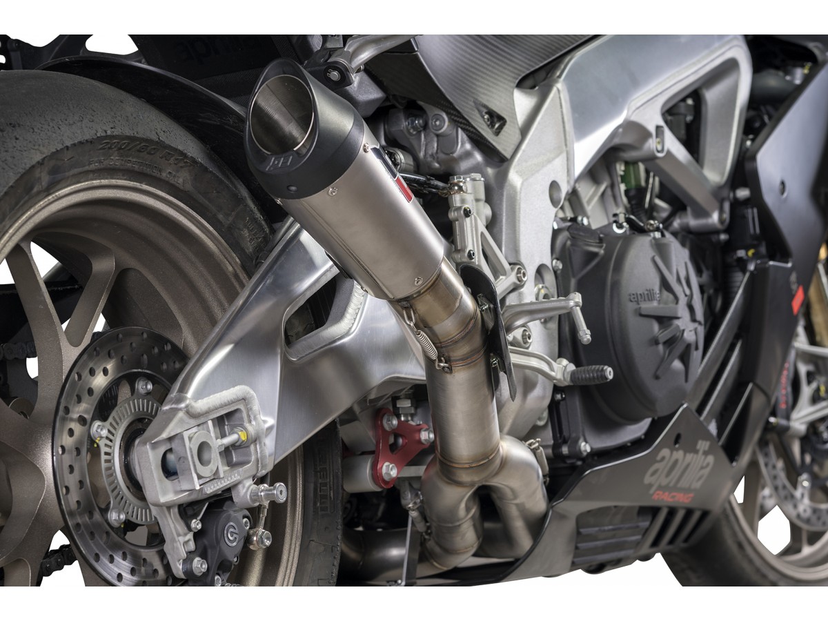 Impianto di Scarico Terminale Semi-Completo Titanio Gunshot RACING Aprilia RSV4 1000-1100 2018-2020 QD EXHAUST