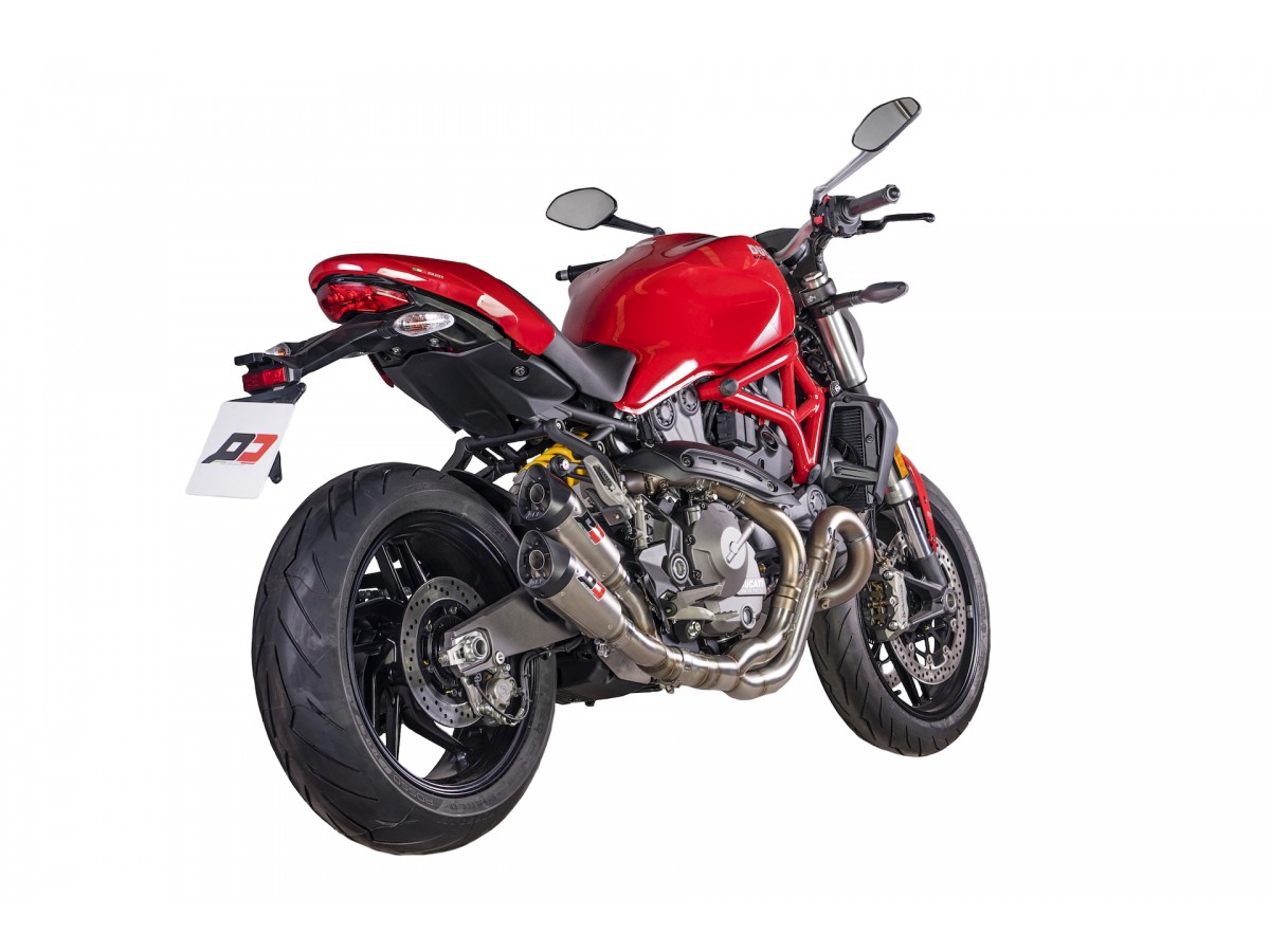 Impianto di Scarico Twin Gunshot Ducati Monster 1200/1200S 2013-2016 Euro3 QD