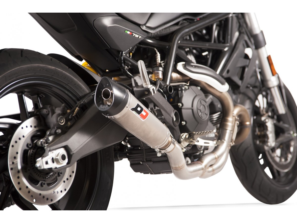 Système d'échappement tri-cône en titane Ducati Monster 797 QD