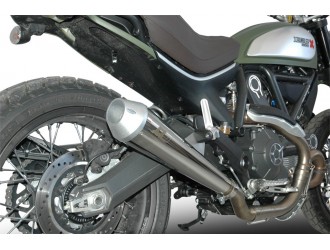 Maxcone Silver Euro4 Ducati Scrambler QD Auspuffanlage