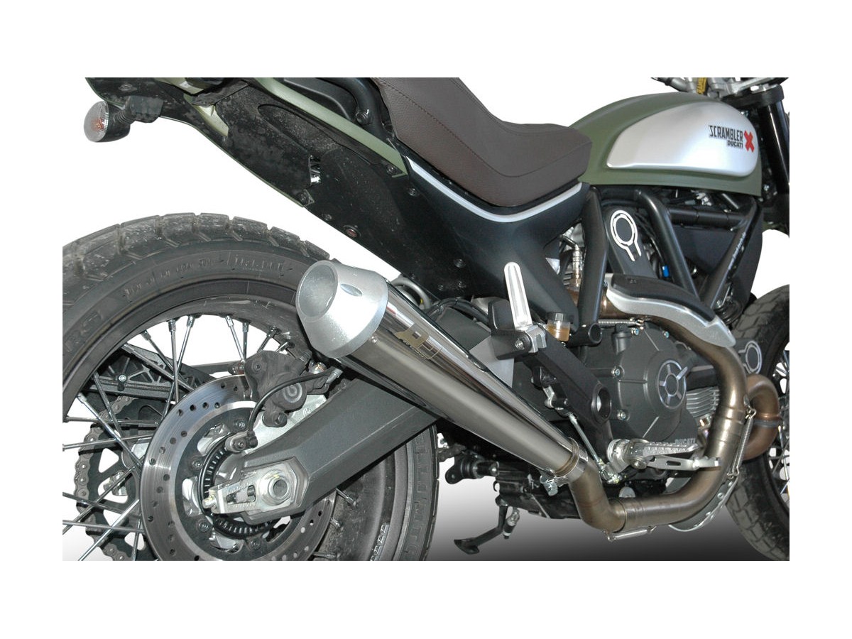 Maxcone Silver Euro4 Ducati Scrambler QD Auspuffanlage