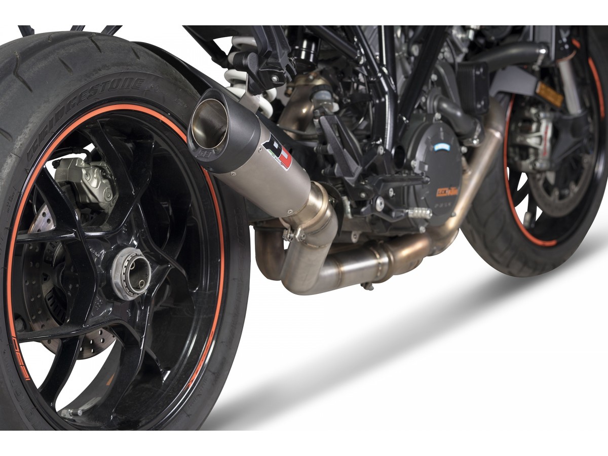 Système d'échappement en titane GUNSHOT 60 RACING KTM 1290 SUPERDUKE 2015-2019 QD