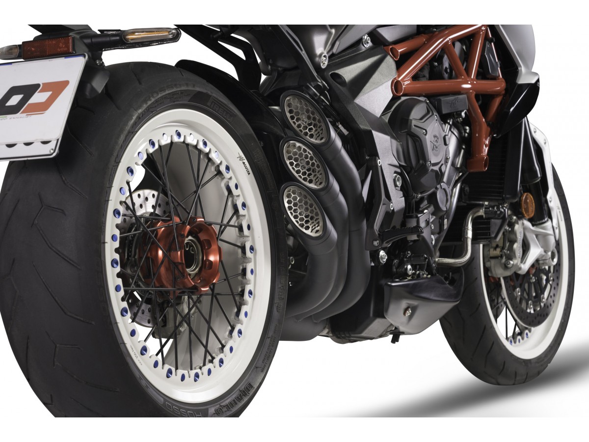 Système d'échappement Power-Gun Dark Euro 4 / Euro 5 MV AGUSTA DRAGSTER 800 QD