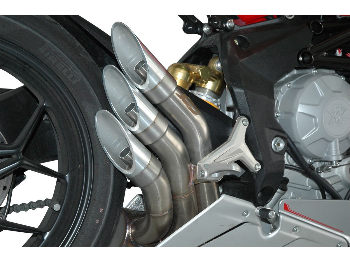 Power-Gun Euro3-Terminal-Auspuffanlage MV Agusta F3 675/800 QD