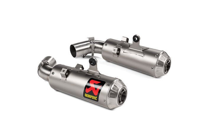 Scarichi Terminali Akrapovic S-D9SO15-HCBT Linea Slip-On Titanio Ducati Hypermotard 950 - 950 Sp 2019 - 2024