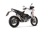 Scarico Terminale Akrapovic S-D9SO19-HJAT Linea Slip-On in Titanio Ducati DesertX 2022-2024