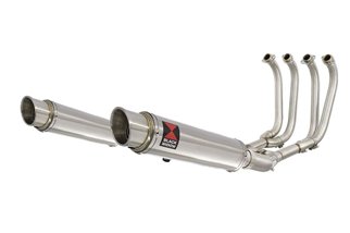 4-2 Exhaust System 350mm GP Round Stainless Silencers SUZUKI GSX1400 Black Widow