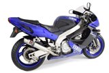 Sortie D'Échappement Ronde En Acier Inoxydable Gp 350 mm YAMAHA YZF1000 R Thunderace 1996-2003 Black Widow