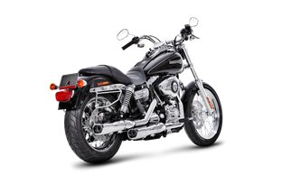 Scarichi Terminali Akrapovic S-HDDYSO2-HC cromati Harley Davidson Dyna FXD Super Glide 2006-10