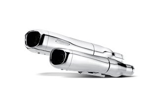 Scarico Terminale Akrapovic S-HDDYSO2-HC Linea Slip-On cromata Harley Davidson Dyna FXDL Low Rider 2006-09