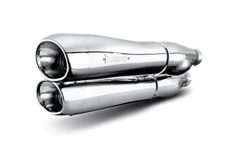 Scarico Terminale Akrapovic S-HDDYSO1-HC Linea Slip-On cromata Harley Davidson Dyna FXDF Fat Bob 2008-15