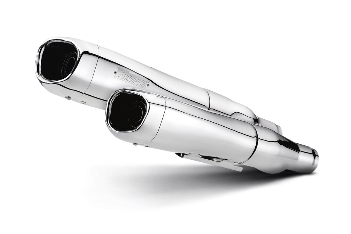 Scarico Terminale Akrapovic S-HDSPSO1-HC Linea Slip-On cromata Harley Davidson SPORTSTER XL1200N Nightster 2007-12