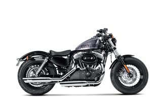 Scarico Terminale Akrapovic S-HDSPSO4-HC Linea Slip-On cromata Harley Davidson SPORTSTER XL1200V Seventy-Two 2014-2015