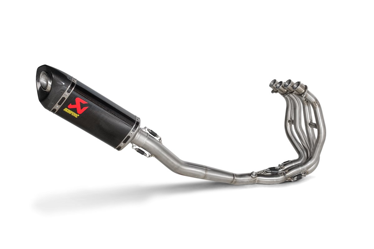 Sistema Di Scarico Completo Akrapovic S-K2R1-APC in Carbonio Kawasaki Ninja Zx-25R 2020 - 2022