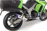 4-2 Silenziatori In Acciaio Inox Con Punta Tonda Blu Da 200 mm KAWASAKI Z1000 SX 2010-2019 Black Widow