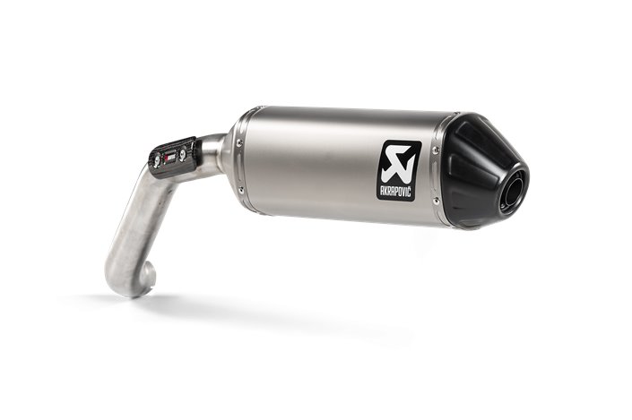 Scarico Terminale Akrapovic S-MG8SO2-HFTT in Titanio Moto Guzzi V85 Tt 2019 - 2023