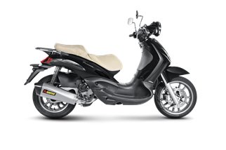 Silencer Exhaust Akrapovič Slip-On Line Ss Piaggio Beverly 500 (2007 - 2013)